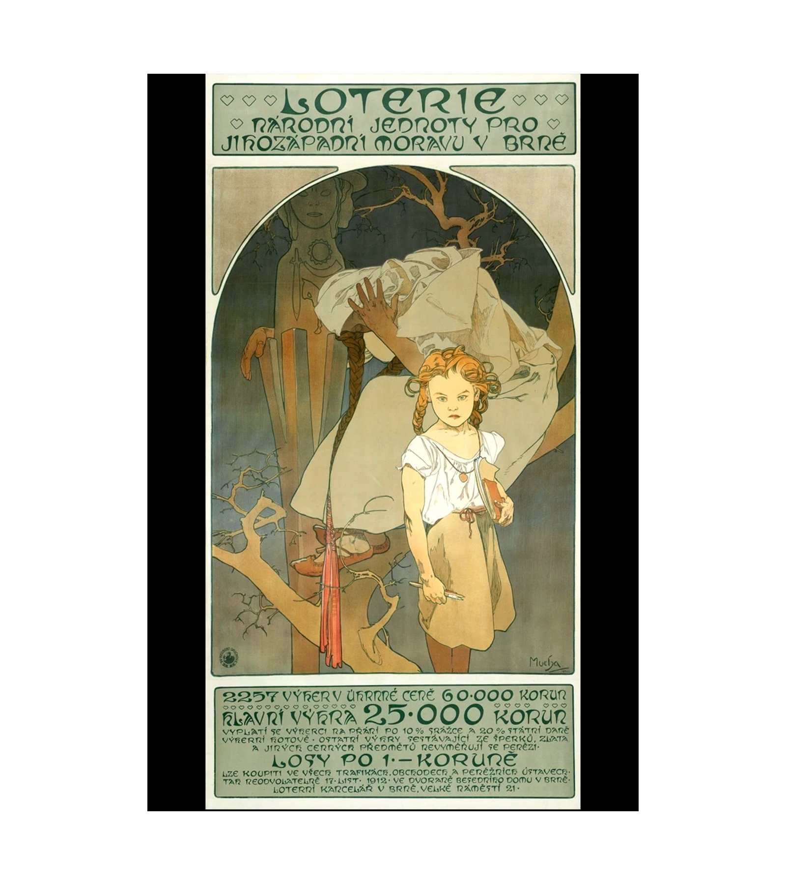 1912 Lottery for Schools in Moravia Alphonse Mucha.jpg