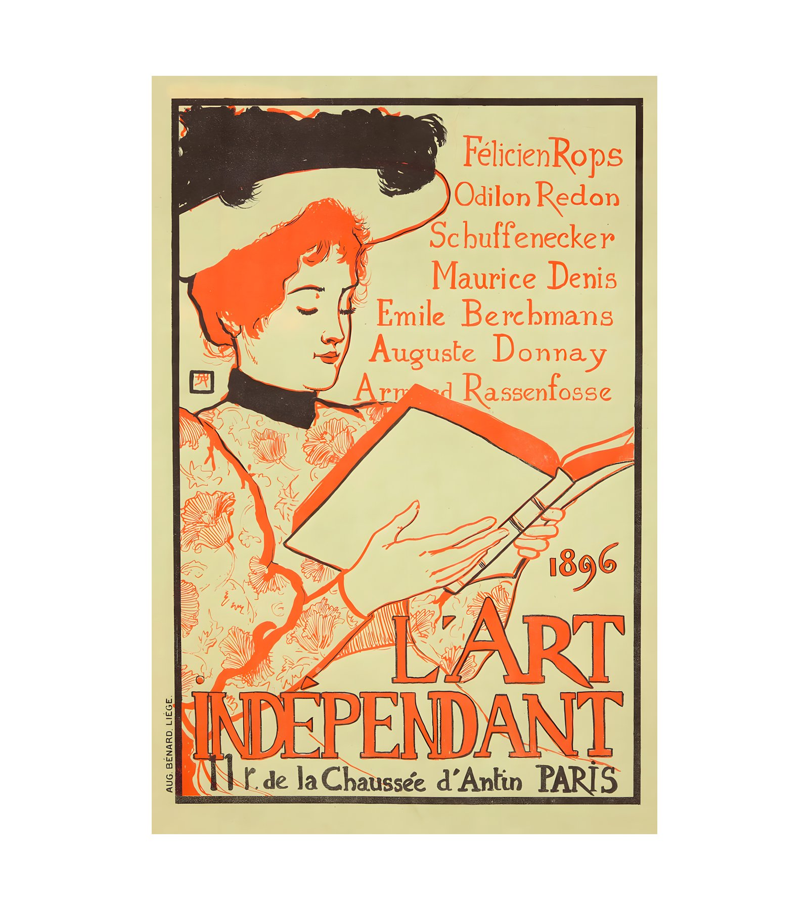 1896 ARMAND A. L. RASSENFOSSE- Independant Aug. Benard, Liege 