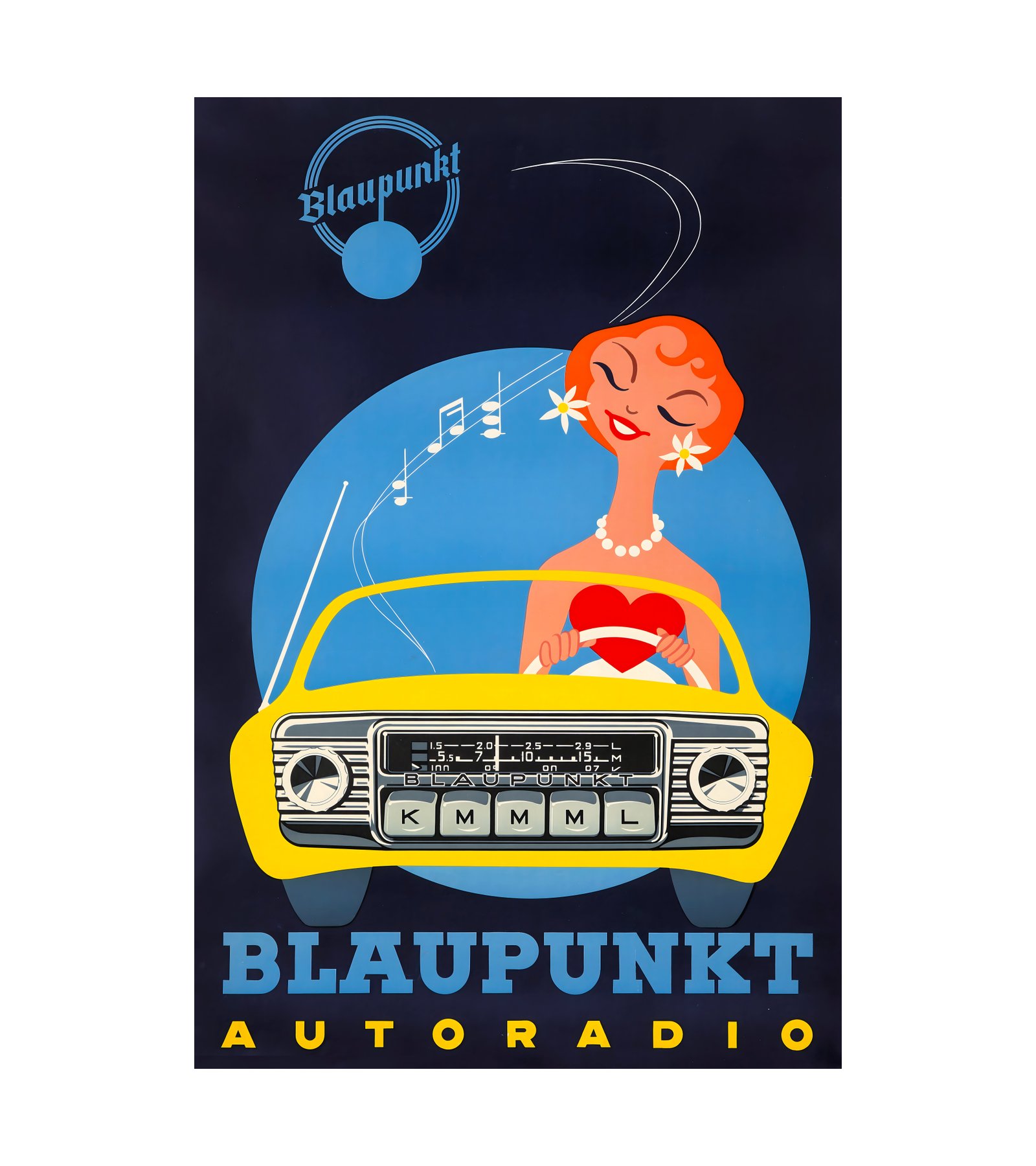 1950 Blaupunkt Autoradio- Imp Bedos, Paris 