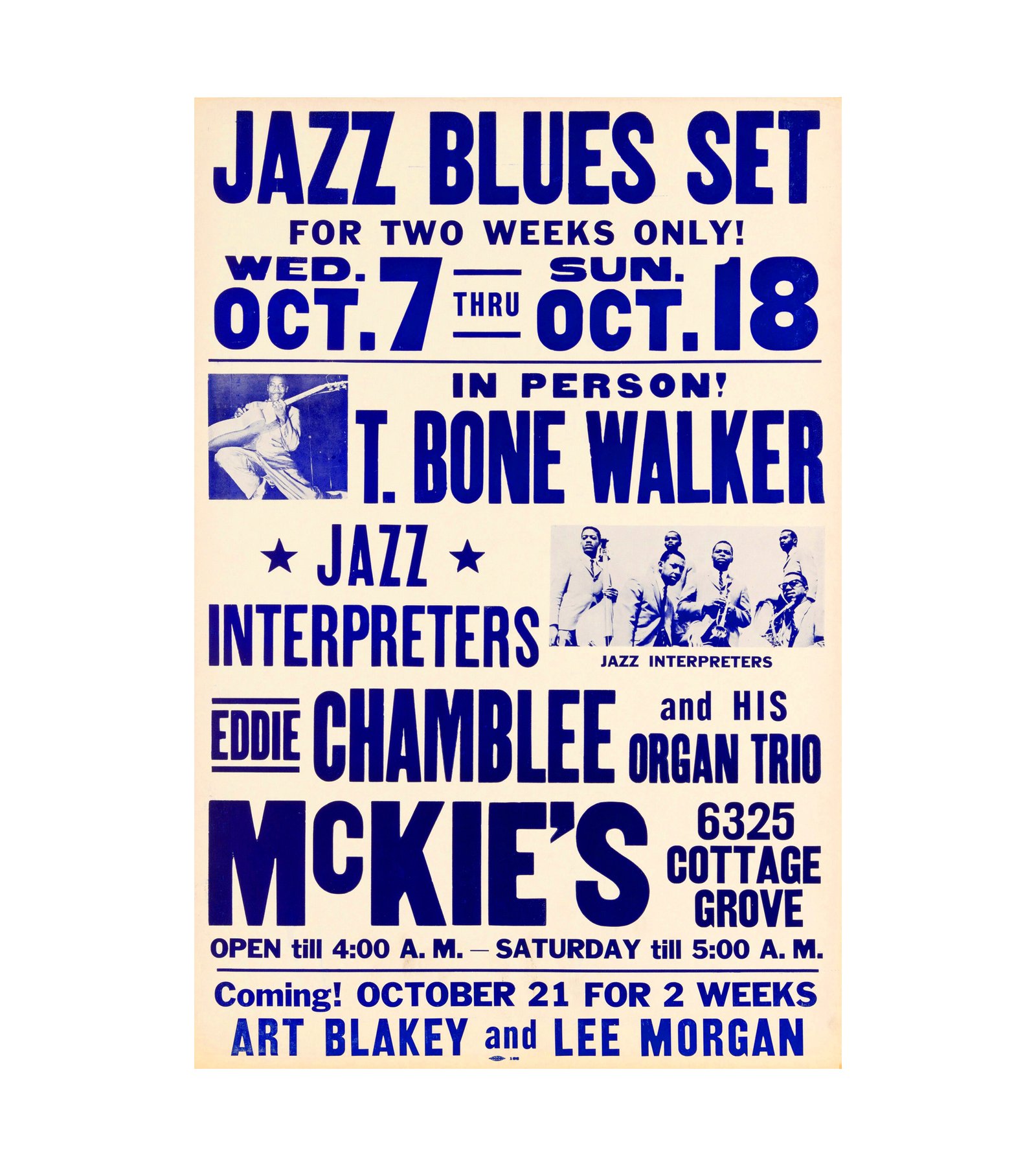 1962 Louis Jordan & His Tympany Five Vintage Chicago, IL  