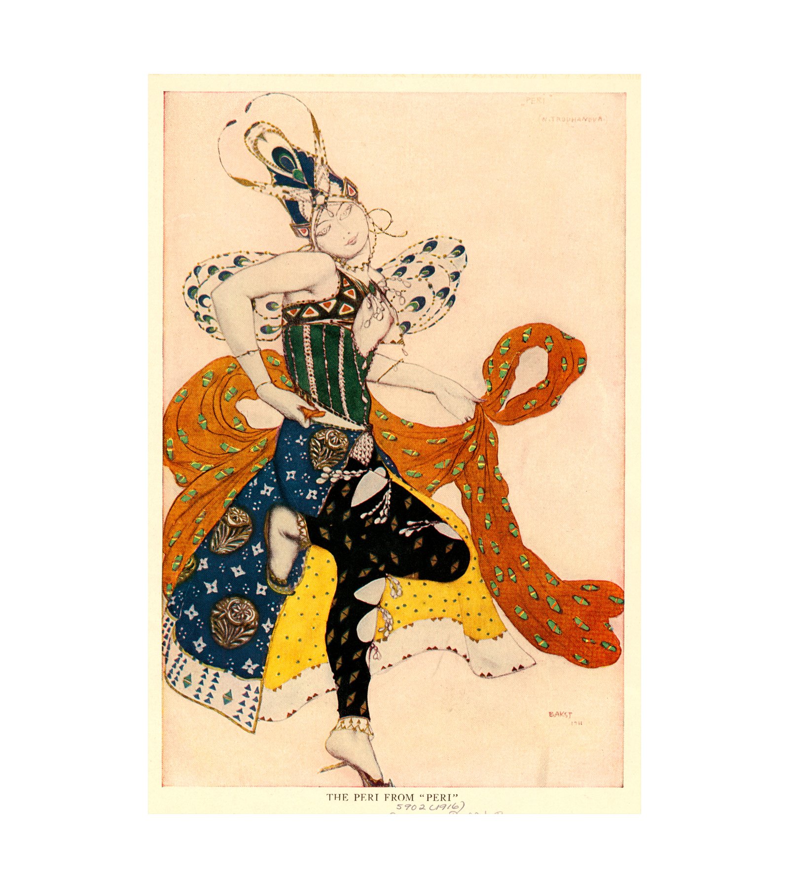1911 The Peri from ‘Peri’ Leon Bakst (Russian)