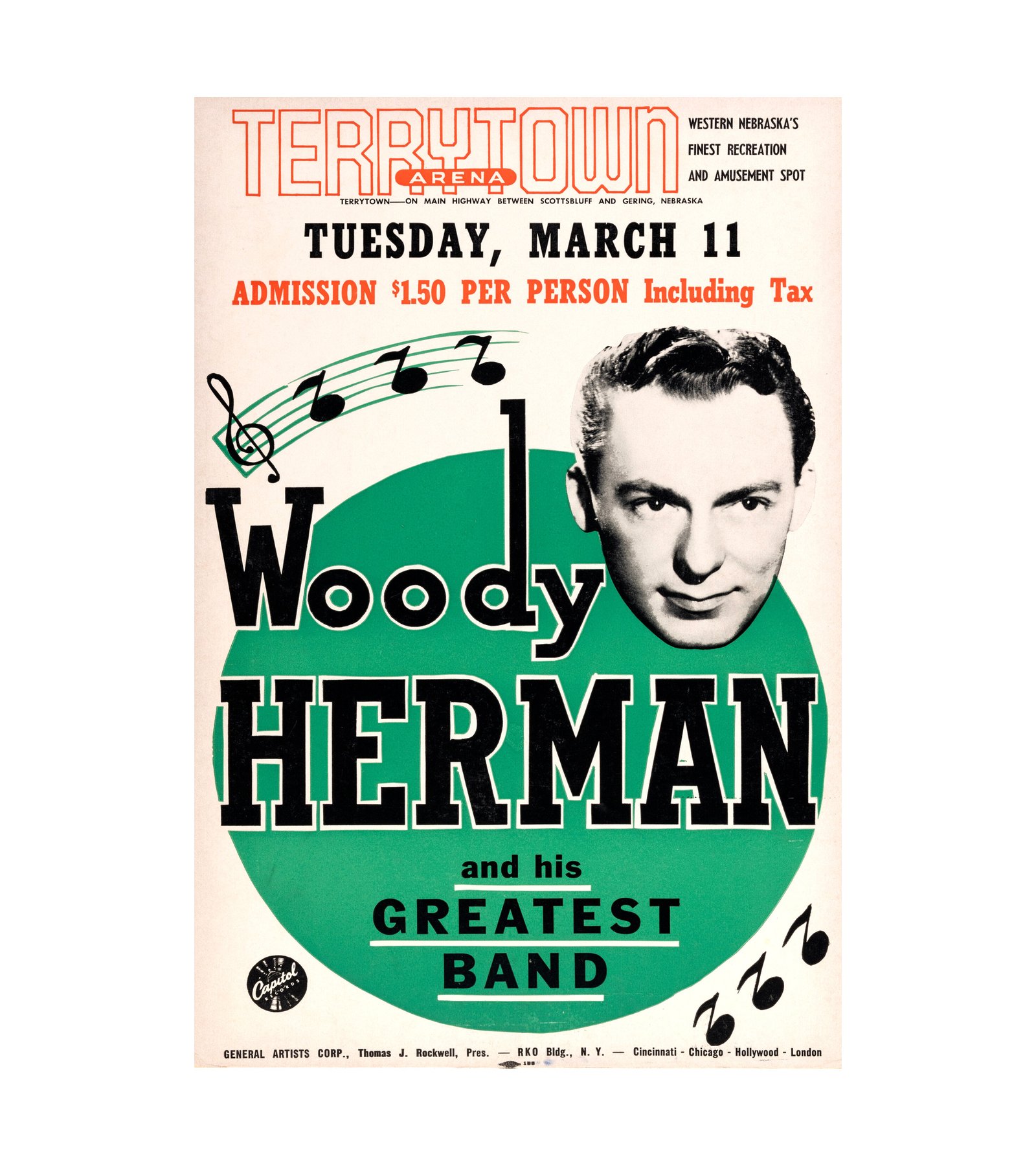 1952 Woody Herman And His Greatest Band Terrytown, NE, Big Band 