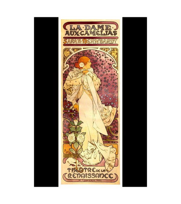1896 La Dame aux Camelias Alphonse Mucha