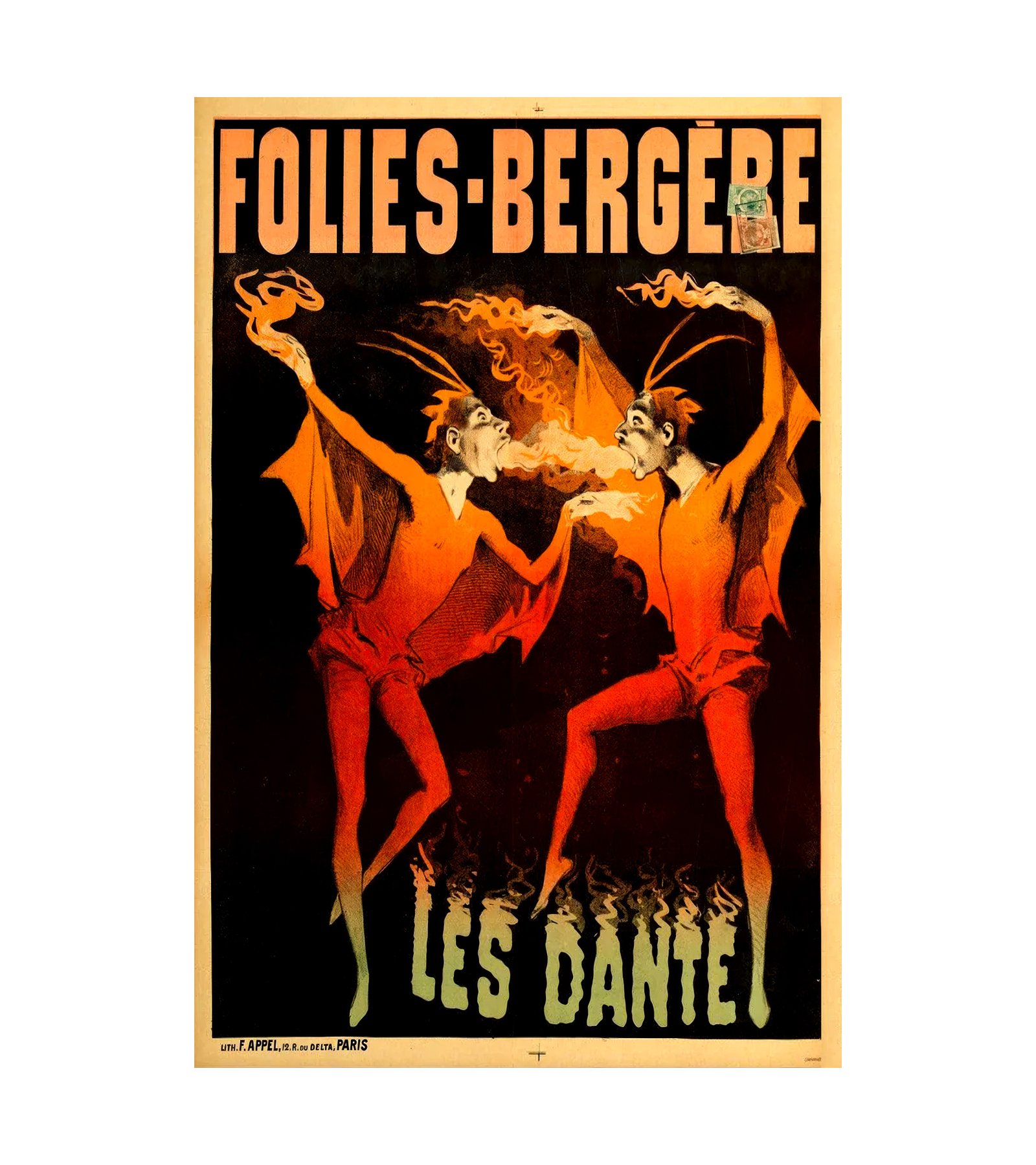 1889 Folies-Bergere Les Dante