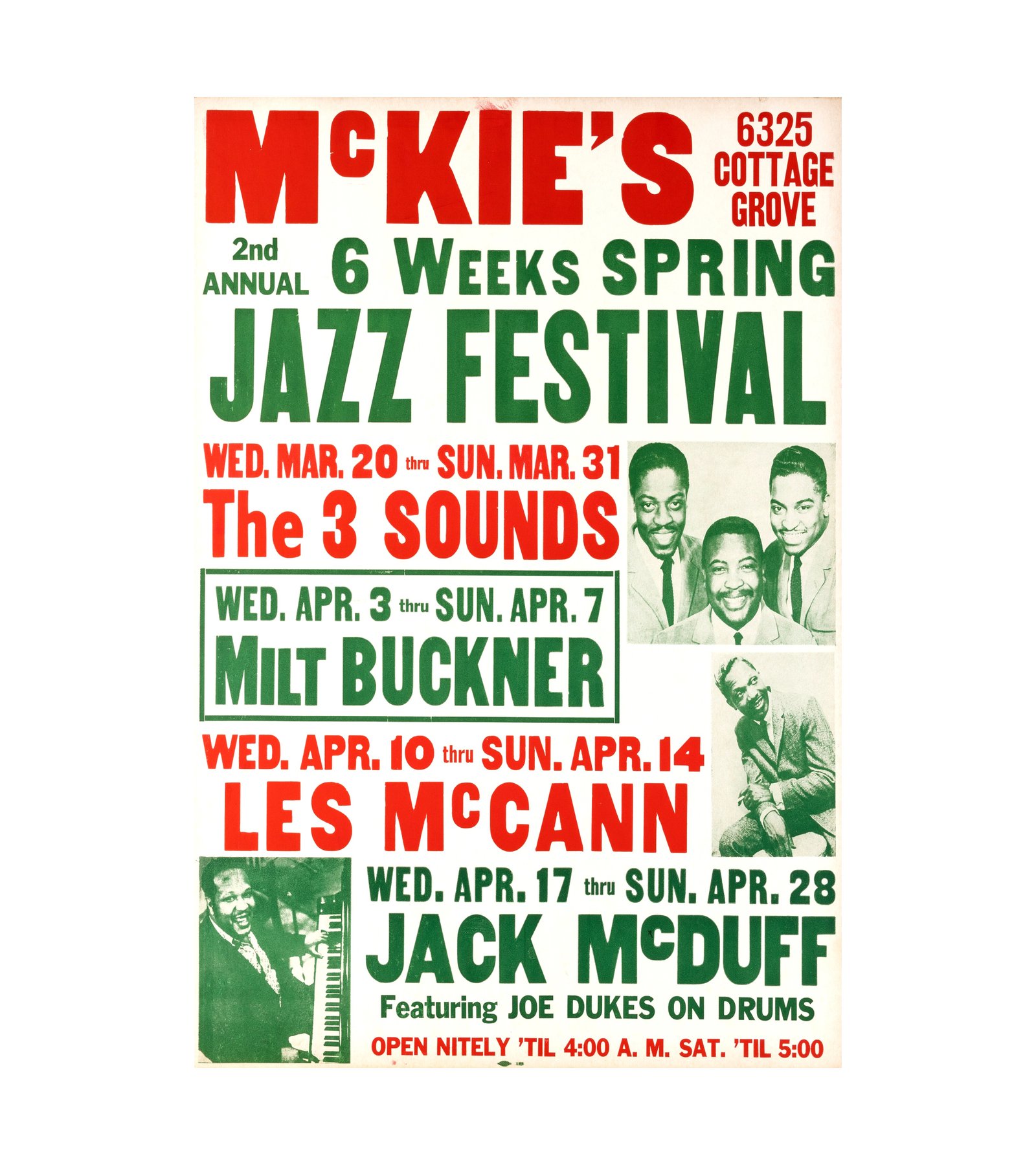 1963 Les McCann, Jack McDuff Jazz Festival Chicago