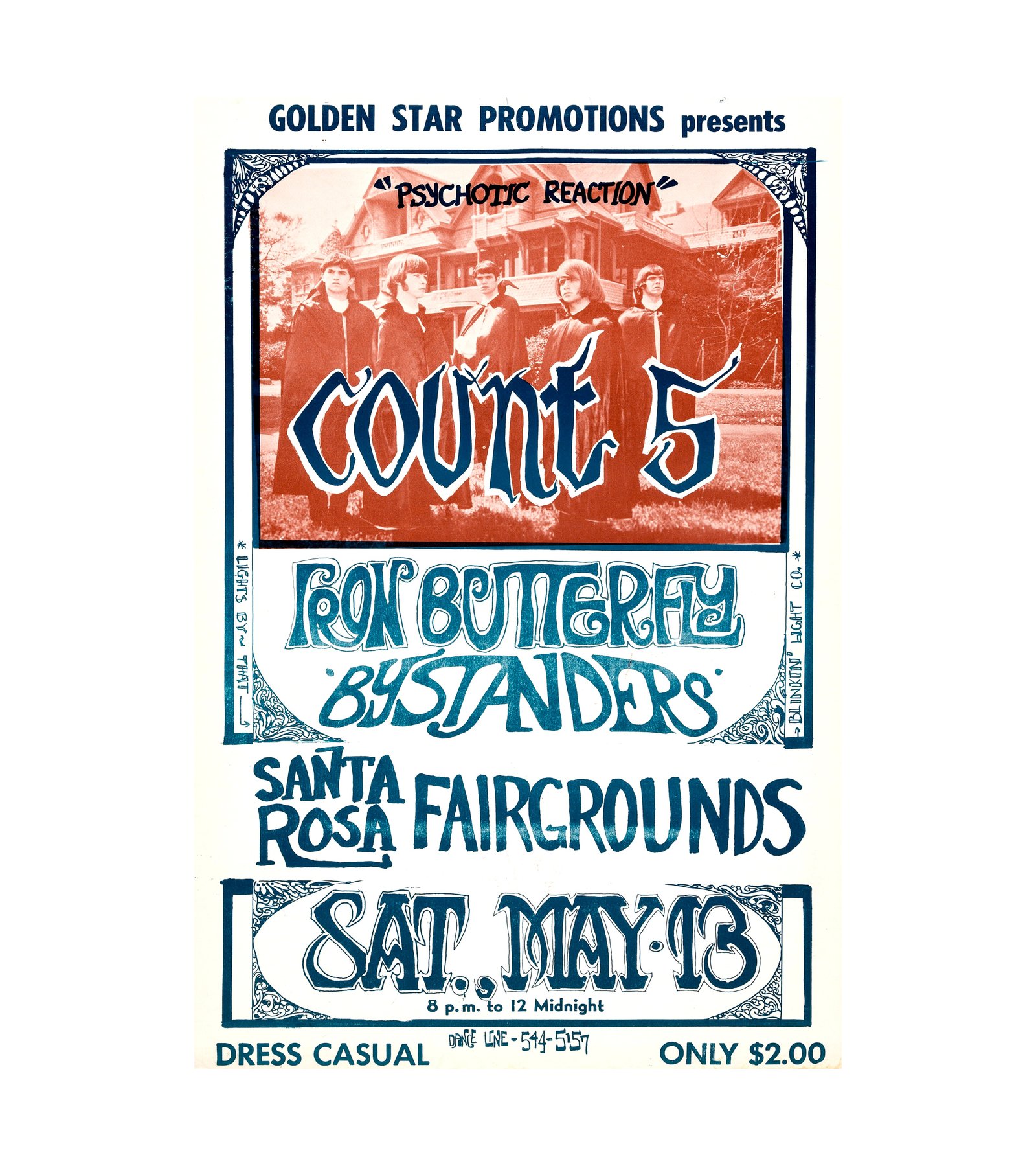 1967 Iron Butterfly and Count 5 Santa Rosa Fairgrounds 