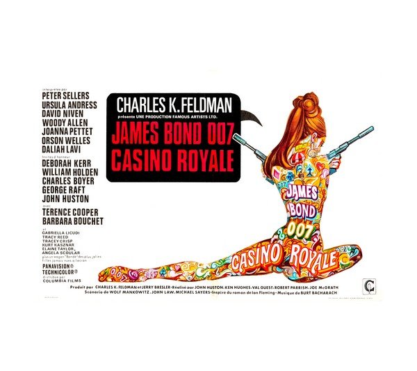 1967 James Bond 007 Casino Royale (Horizontal) 
