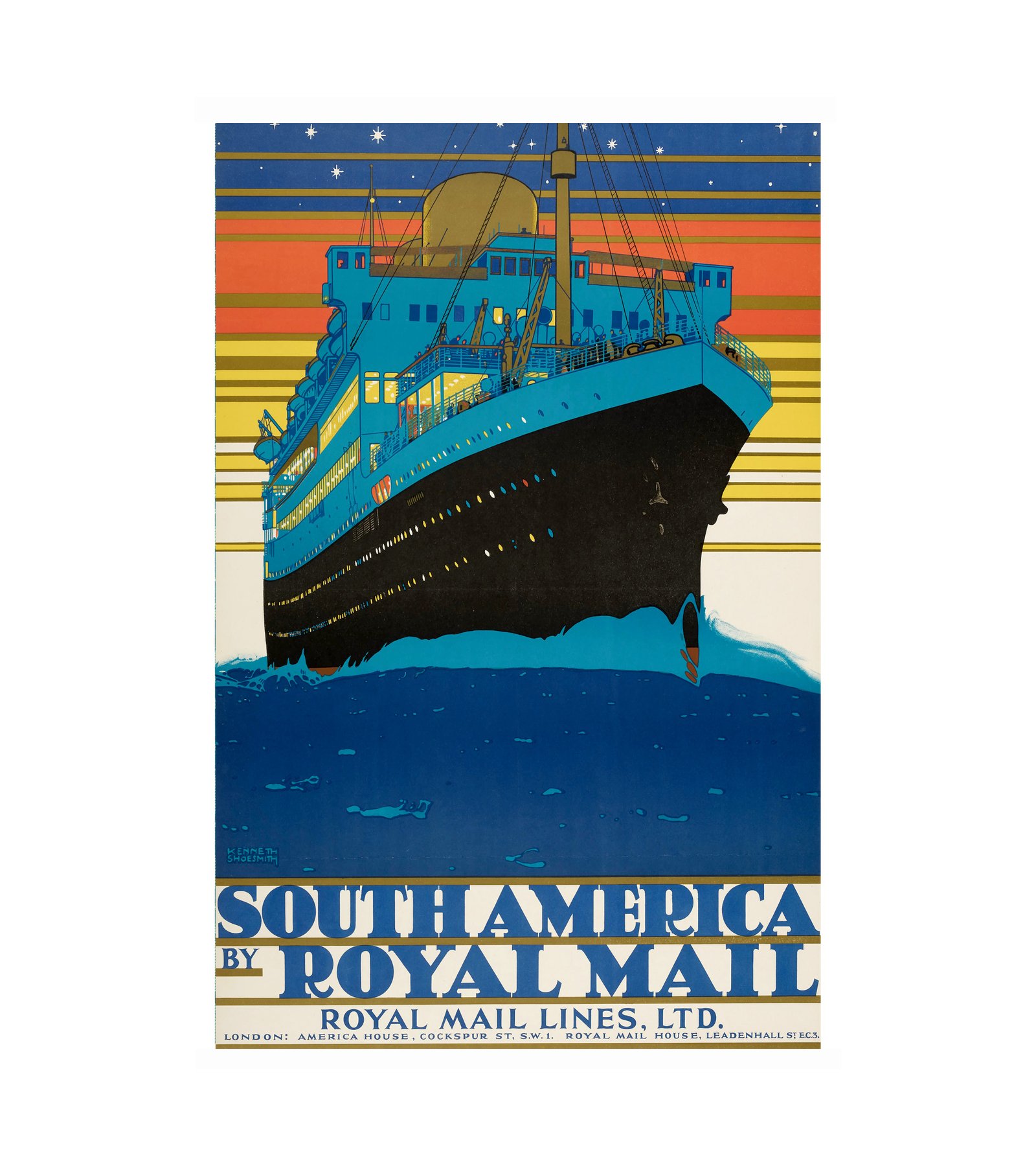 1909 SOUTH AMERICA by ROYAL MAIL 