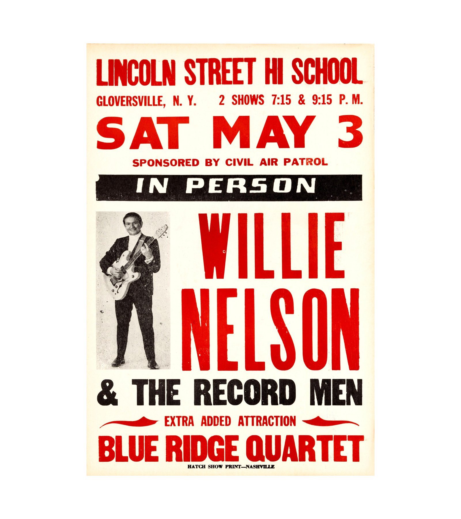 1969 Willie Nelson New York High School 