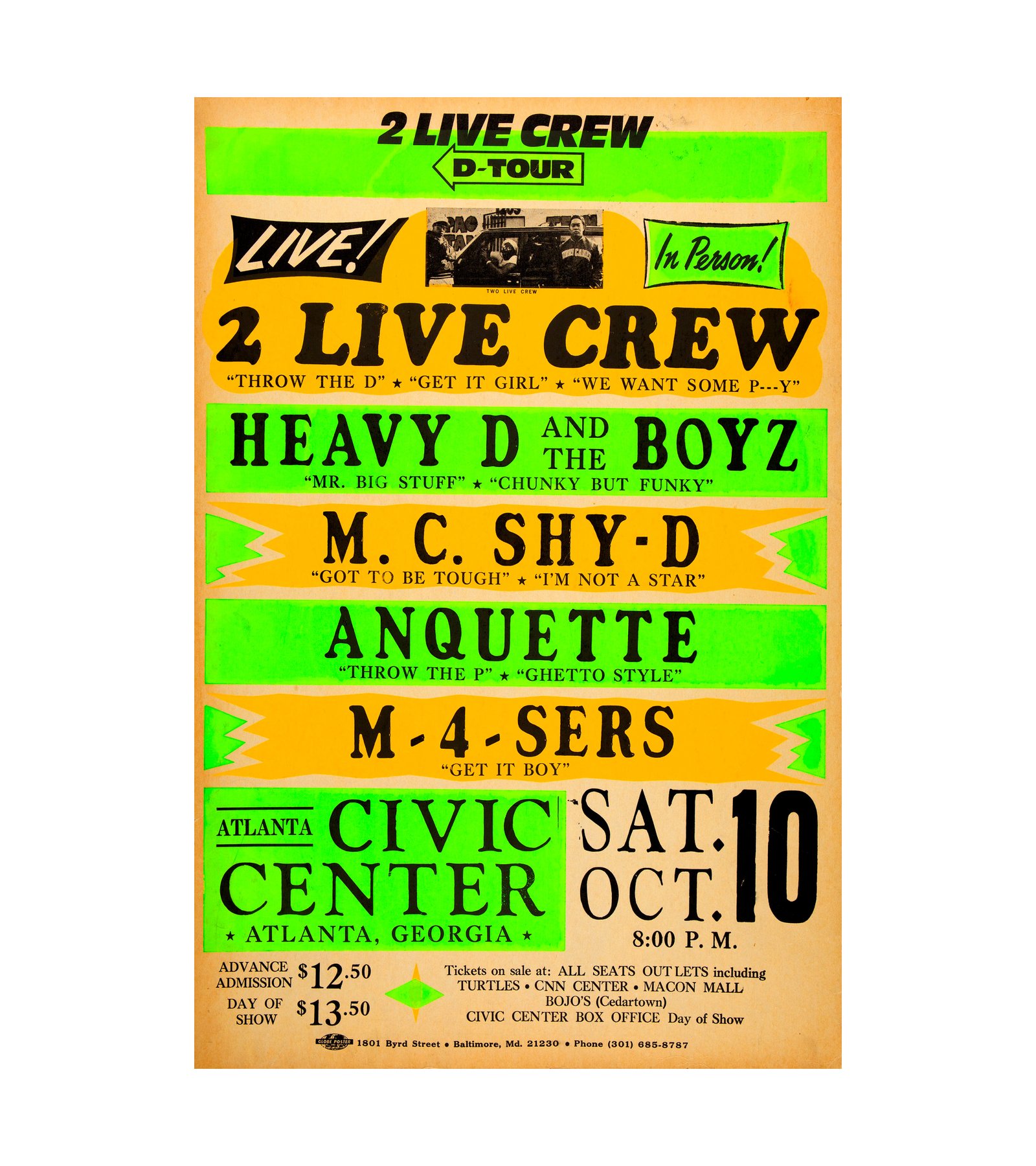 1987 2 Live Crew, Heavy D and the Boyz Atlanta 