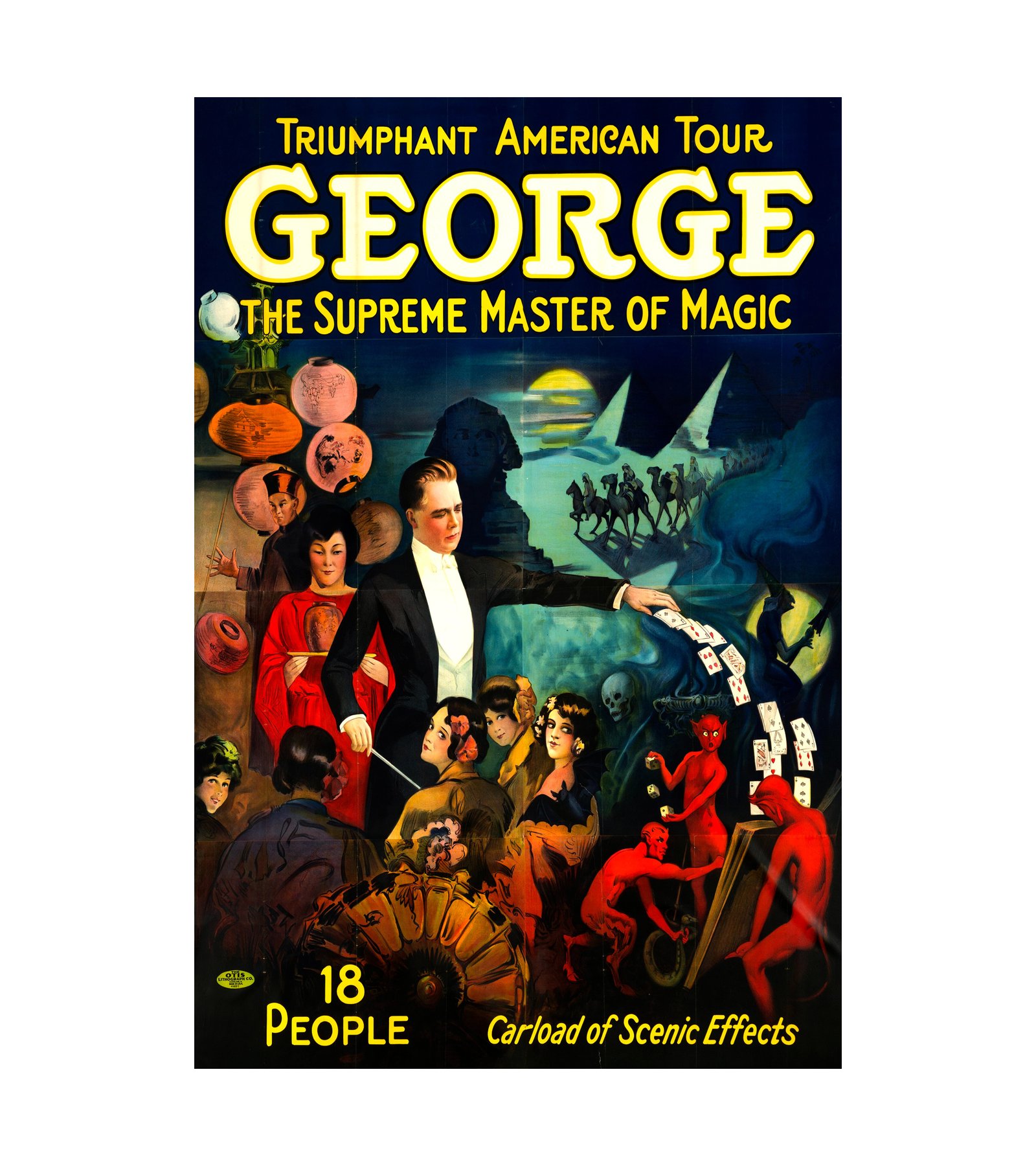 1929 George The Supreme Master Of Magic (Otis Lithograph Co.)