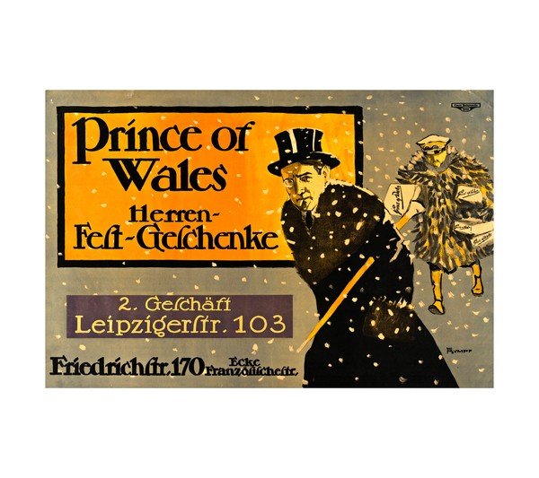 1912 Prince of Wales Schone Herren Fest-Geschenke
