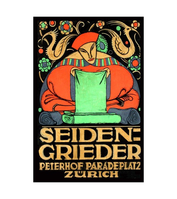 1913 Seiden Grieder Zurich Poster