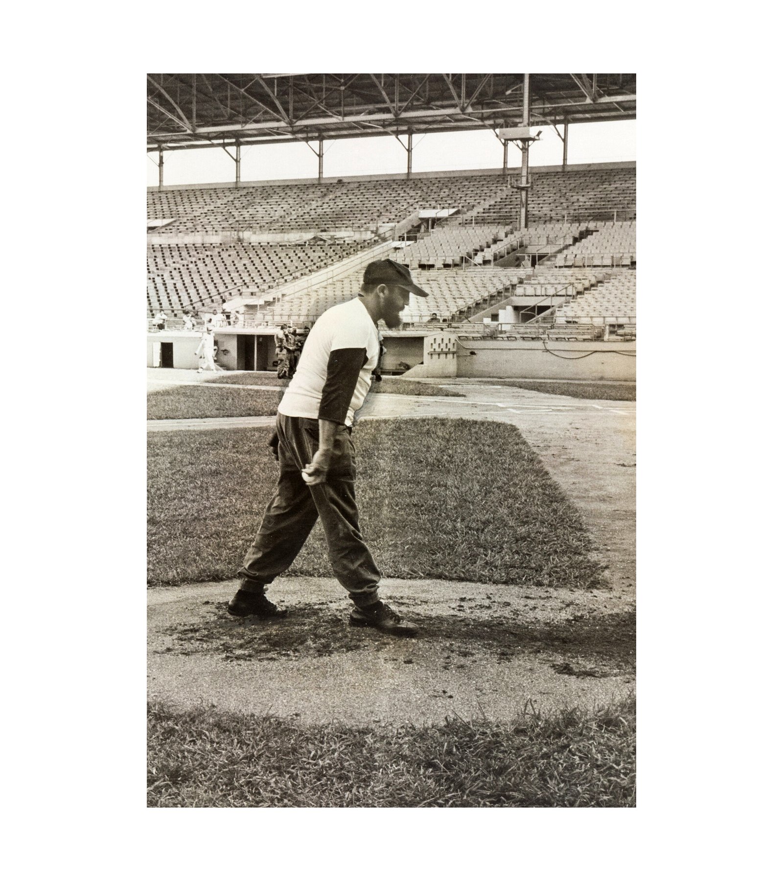 1965 Fidel Castro on the Baseball Mound, Havana, Cuba