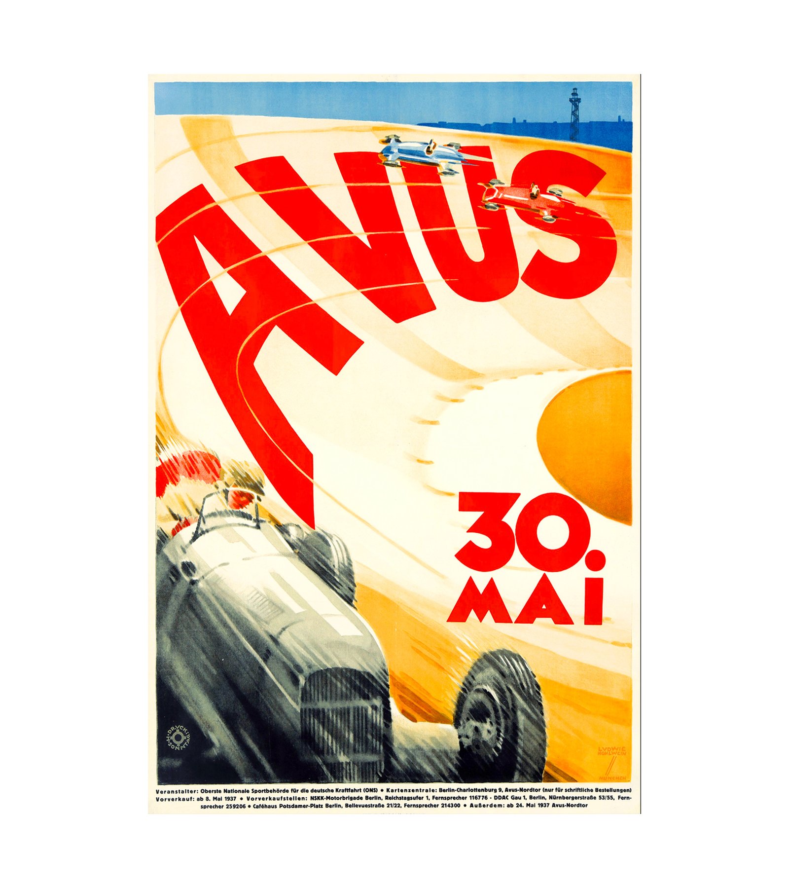 1937 AVUS Auto Racing 