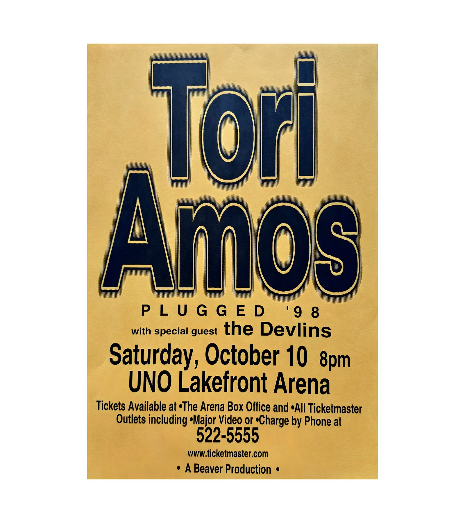 1998 Tori Amos New Orleans Plugged Tour 