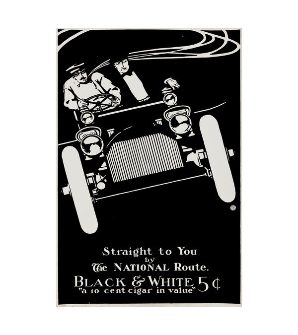 1916 Black and White Cigar