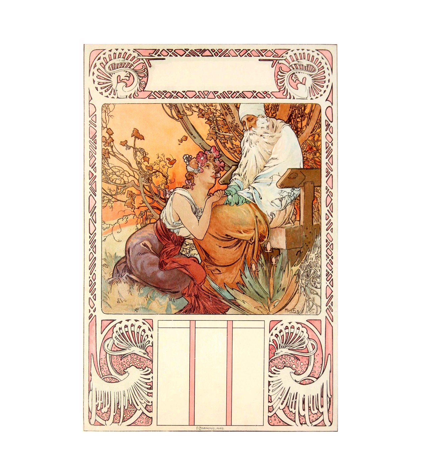 1898 Old Age Alphonse Mucha
