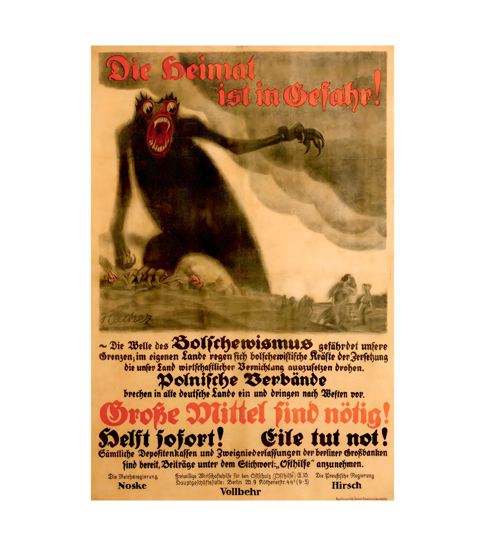 1919 Die Heimat ist in Gefahr! - Bolschewismus