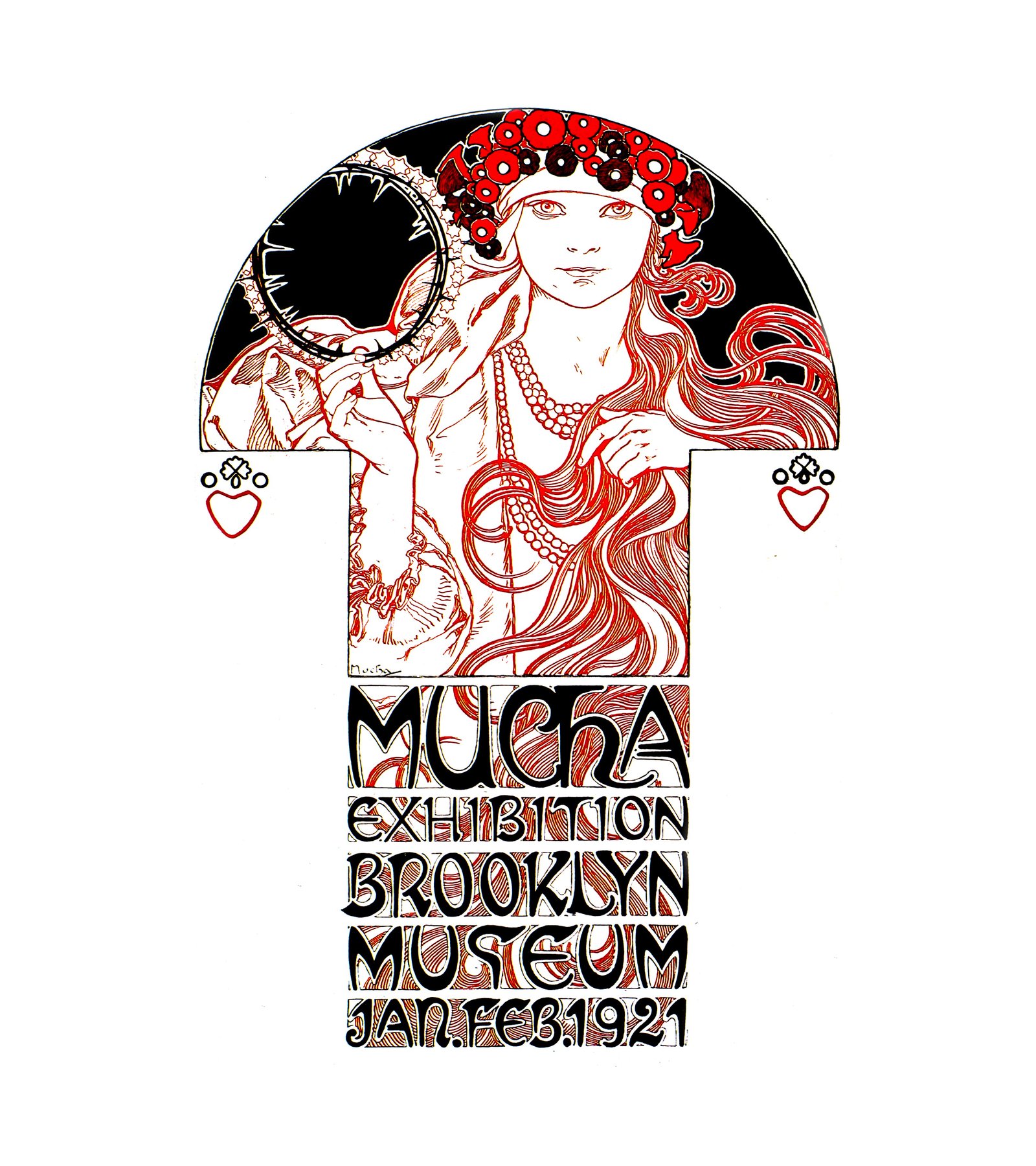 1921 Alphonse Mucha Mucha Exhibition, Brooklyn Museum