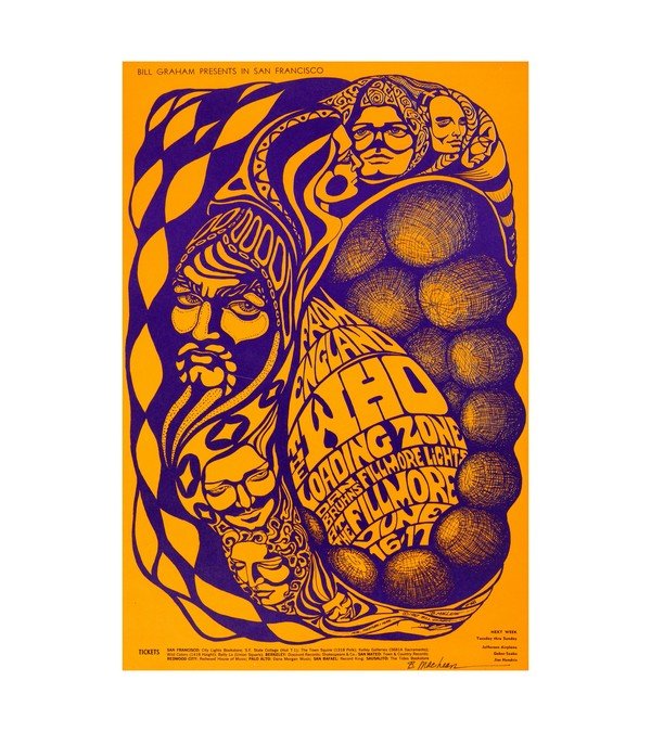 1967 BG-68 The Who, 'Jim' Hendrix Fillmore Auditorium 