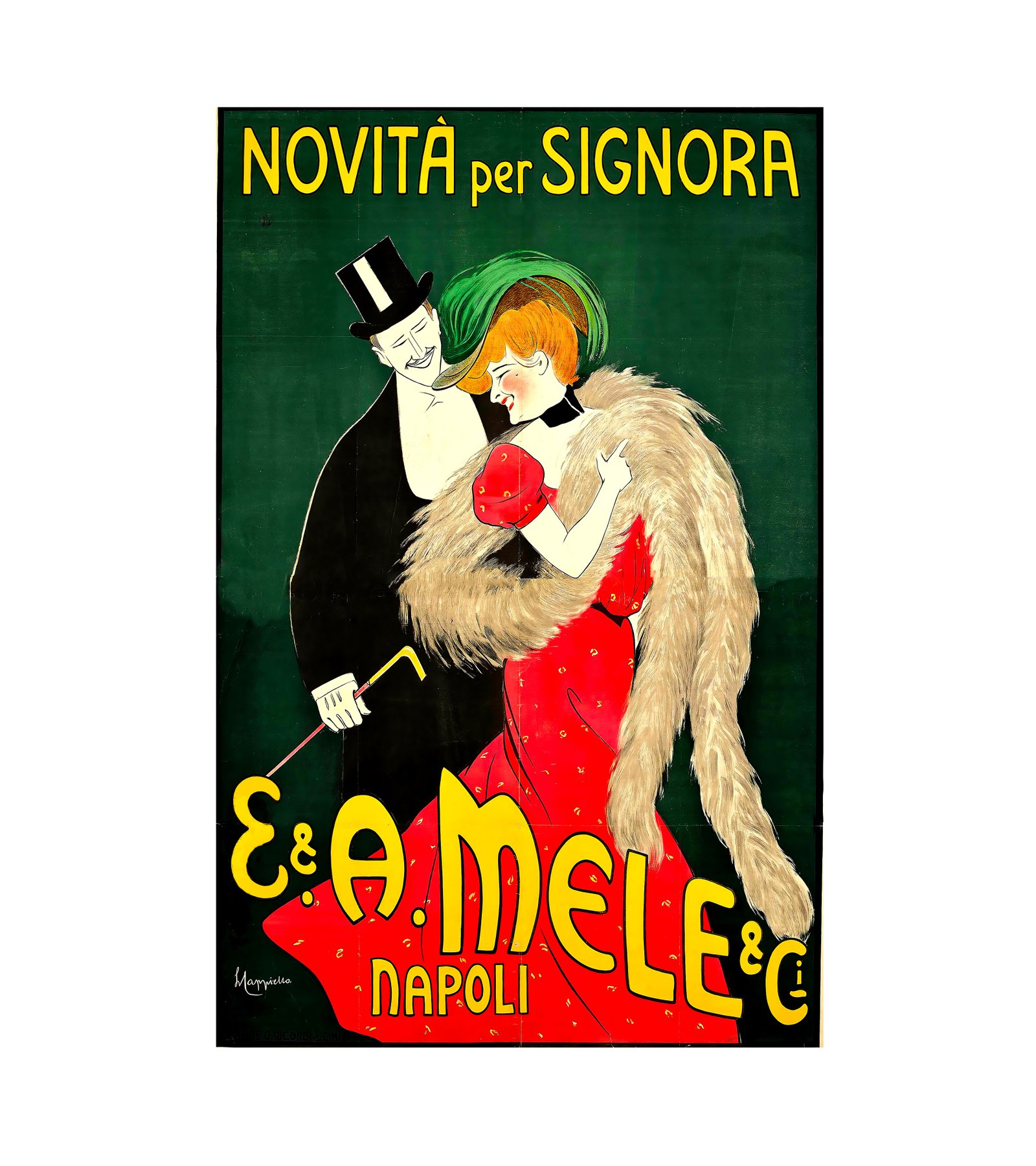 1900  E. And A. Mele And Ci Leonetto Cappiello (Italian, 1875-1942)