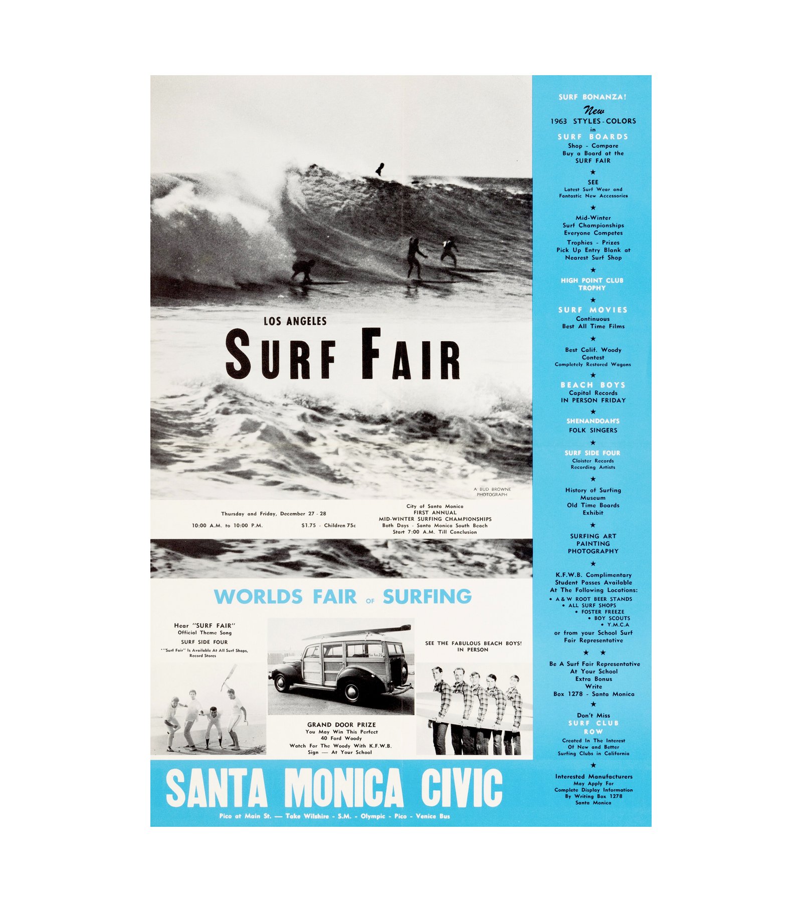 1963 The Beach Boys Surf Bonanza Santa Monica, CA 