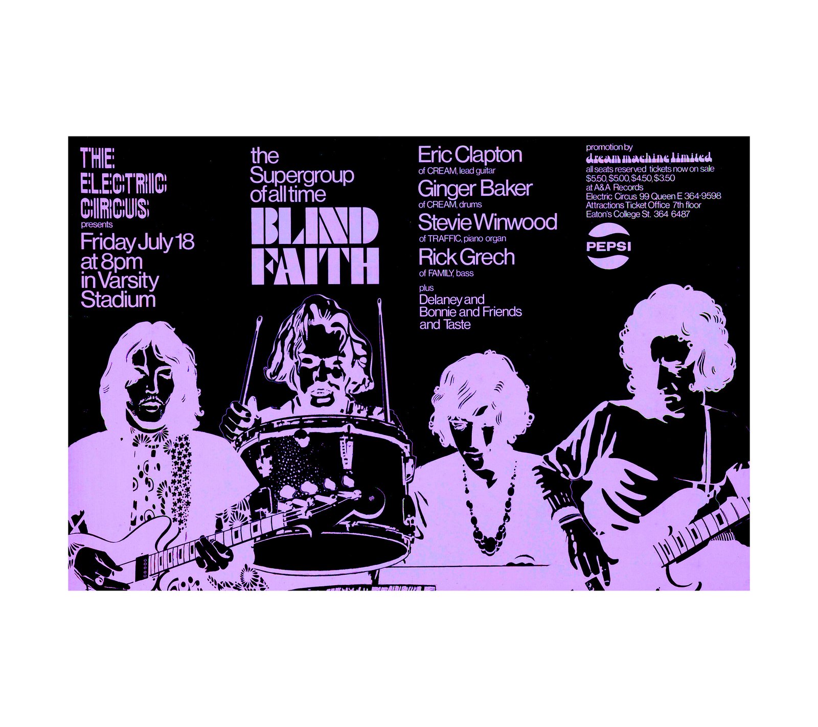 1969 Blind Faith - Eric Clapton - Steve Winwood 