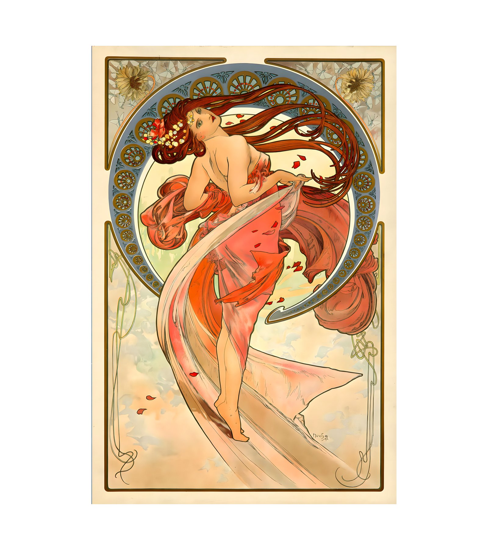1898 Dance (Art Nouveau) by Alphonse Mucha 
