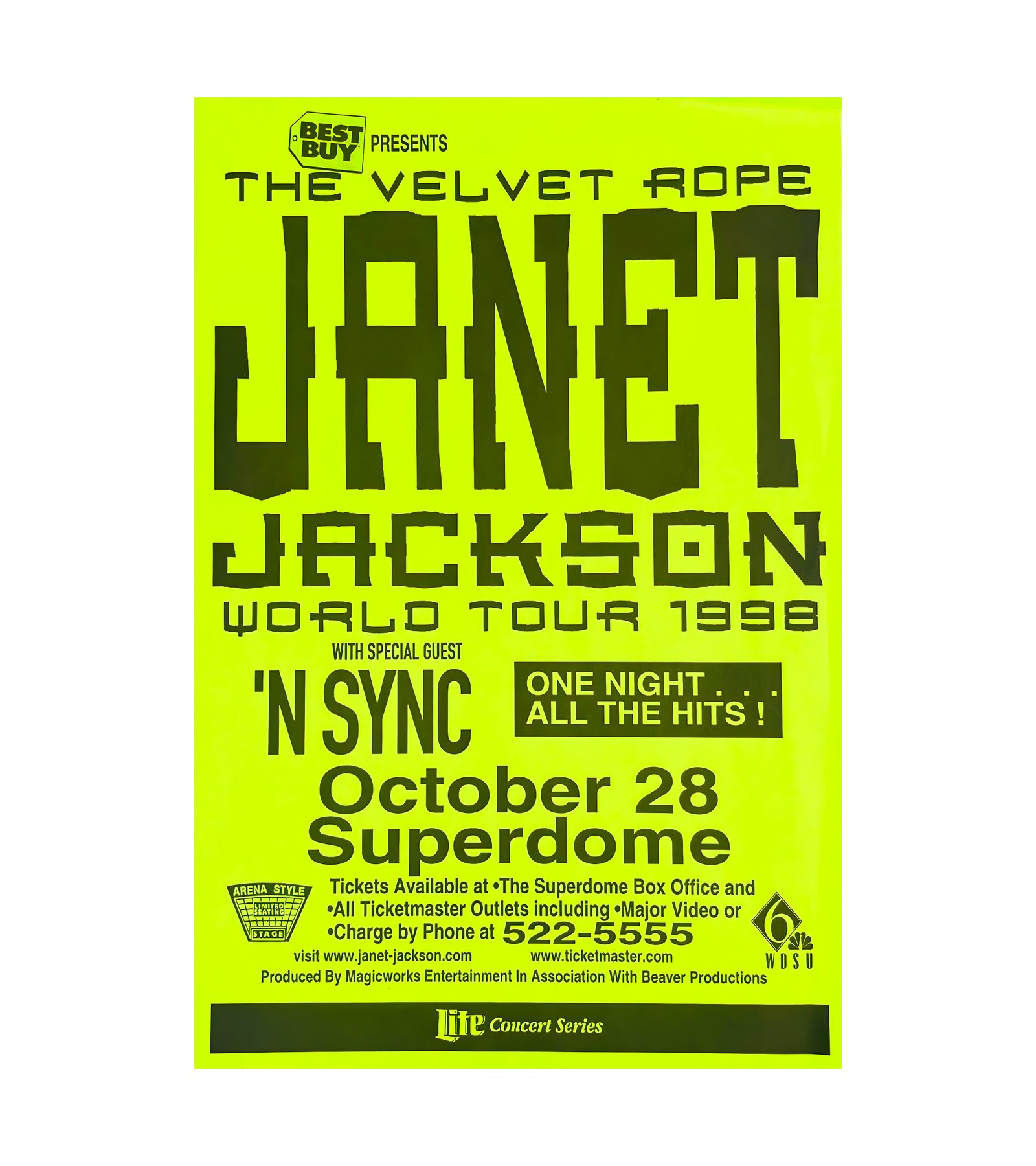 1998 Janet Jackson World Tour and 'N SYNC Superdome 
