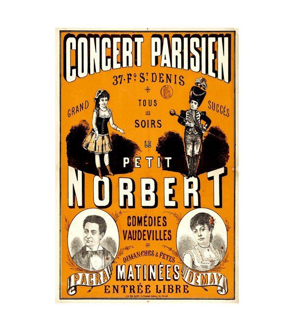 1884 LE PETIT NORBERT, COMEDIE, VAUDEVILLE, Paris
