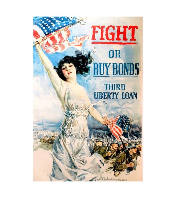 1917 FIGHT OR BUY WAR BONDS 