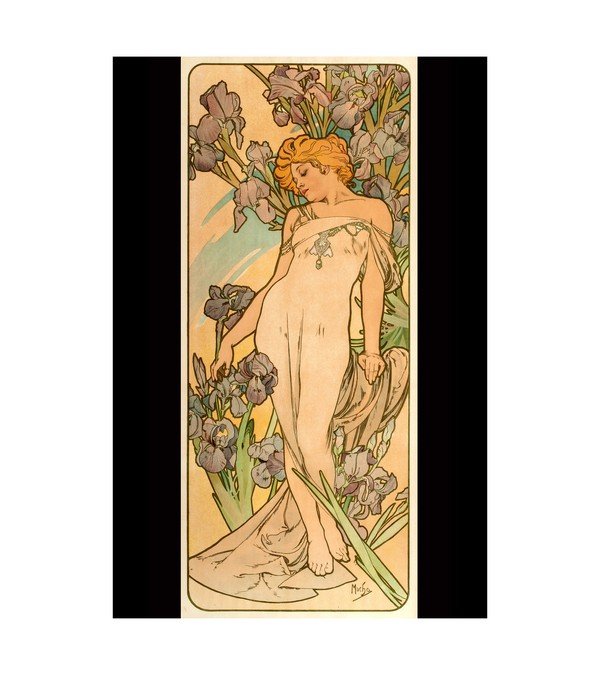 1898 ALPHONSE MUCHA (Czechoslovakian)Les Fleurs