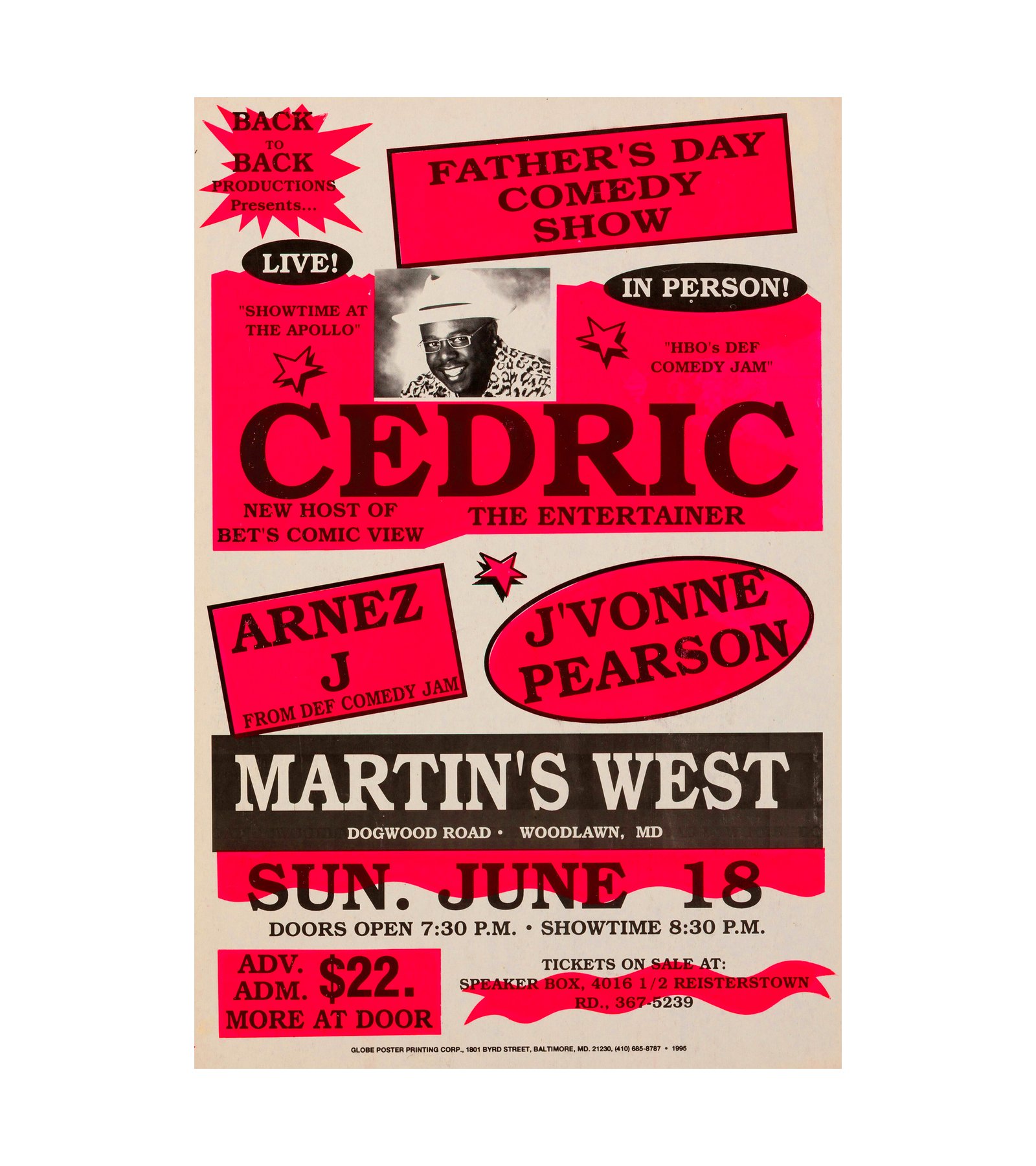 1995 Cedric the Entertainer Woodlawn, MD 