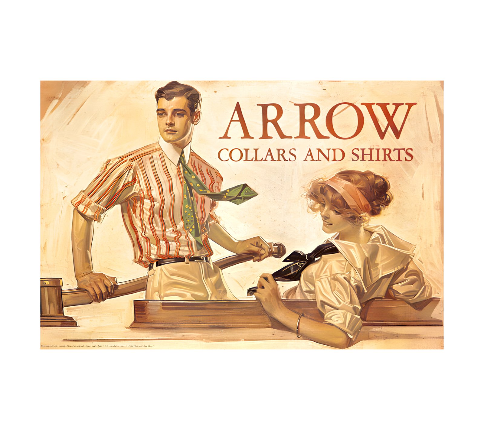 1913 JOSEPH C. LEYENDECKER - Arrow Collars and Shirts 