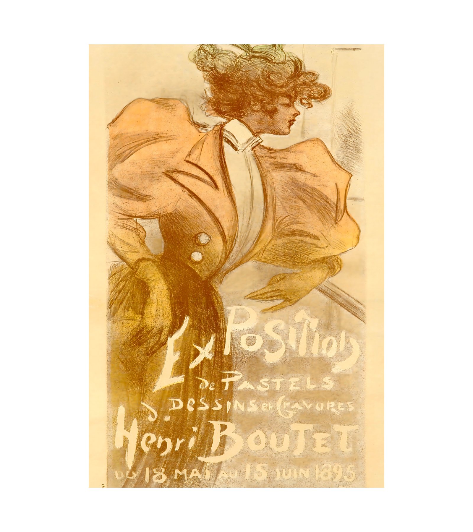 1895 HENRI BOUTET - Salon des Cent - Exposition Henri Boutet - Imp. Lemercier, Paris 