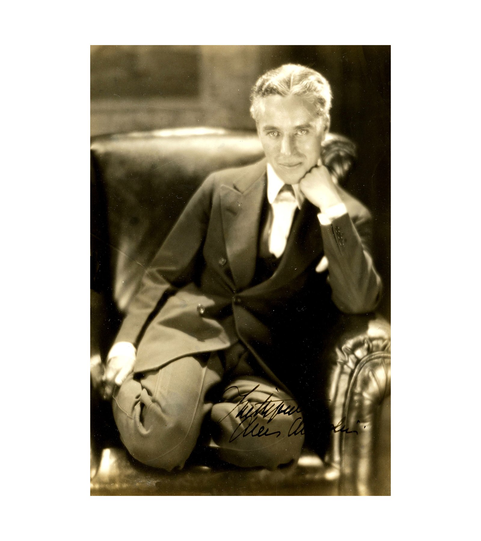1923 Charlie Chaplin Autographed