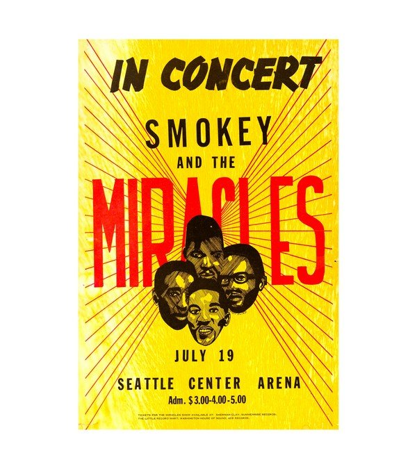 1966 Smokey And The Miracles Seattle Center Arena 