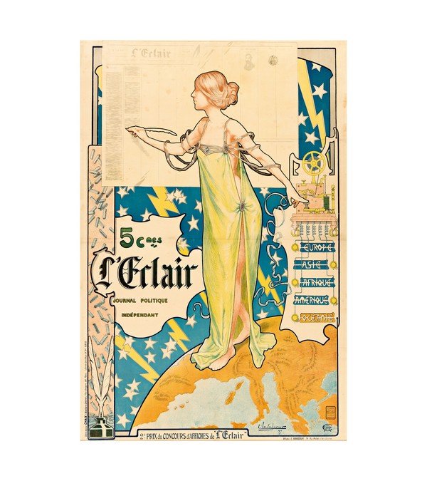 1897 Prix Du Concours d'Affiches De 'L Eclair