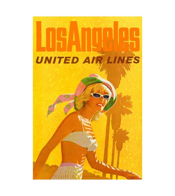 1960s United Airlines- Los Angeles 