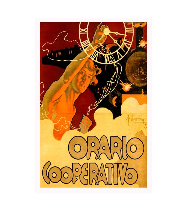 1899 Orario Cooperativo Italy's railway schedules 