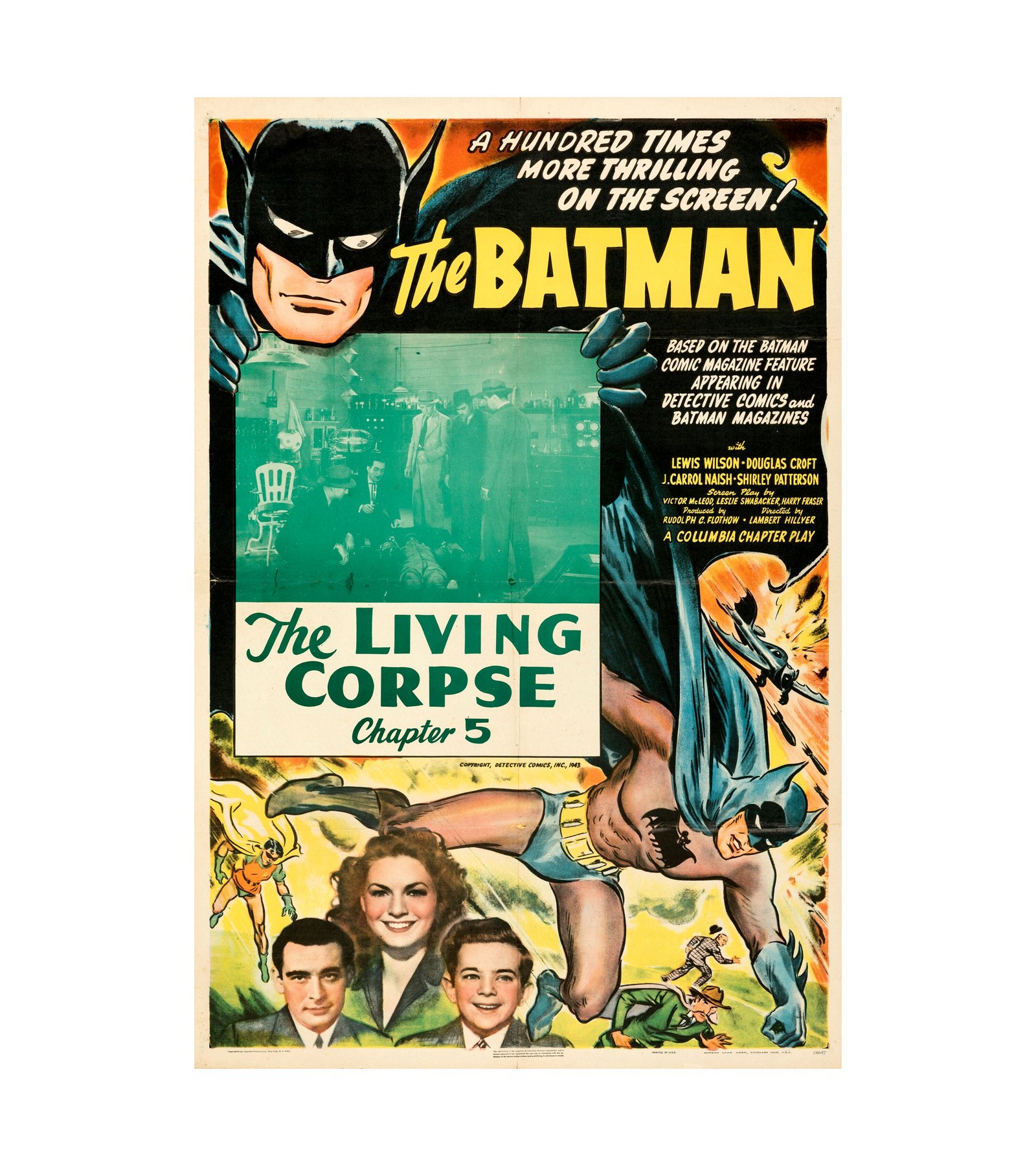 1943 The Batman - THE LIVING CORPSE CHAPT. 5 (Columbia) 