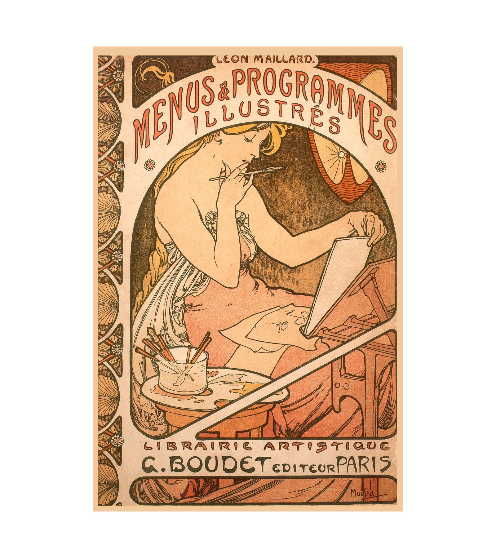  1896 Les Menus and Programmes Illustres Alphonse Mucha (Czech)