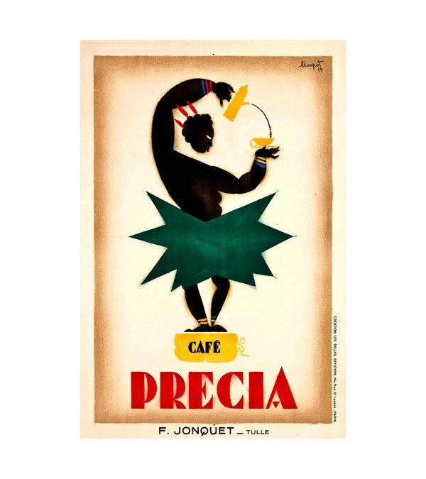 1929 Tea Coffee Cafe Precia Drink France