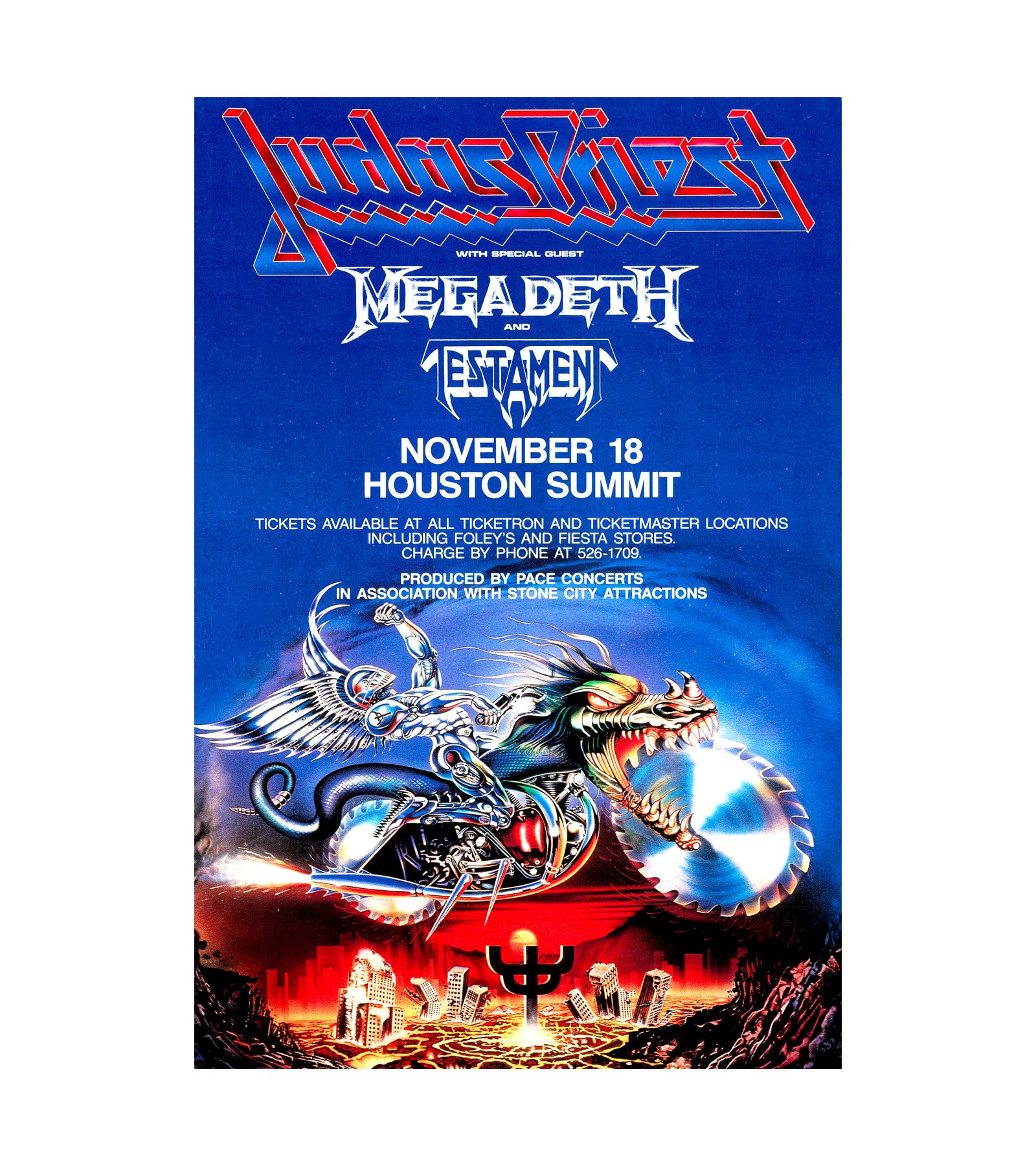 1990 Judas Priest, Megadeth, Testament - Houston, TX 