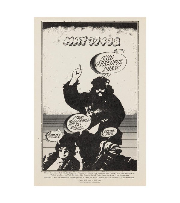 1968 Grateful Dead, Steve Miller Band Shrine L