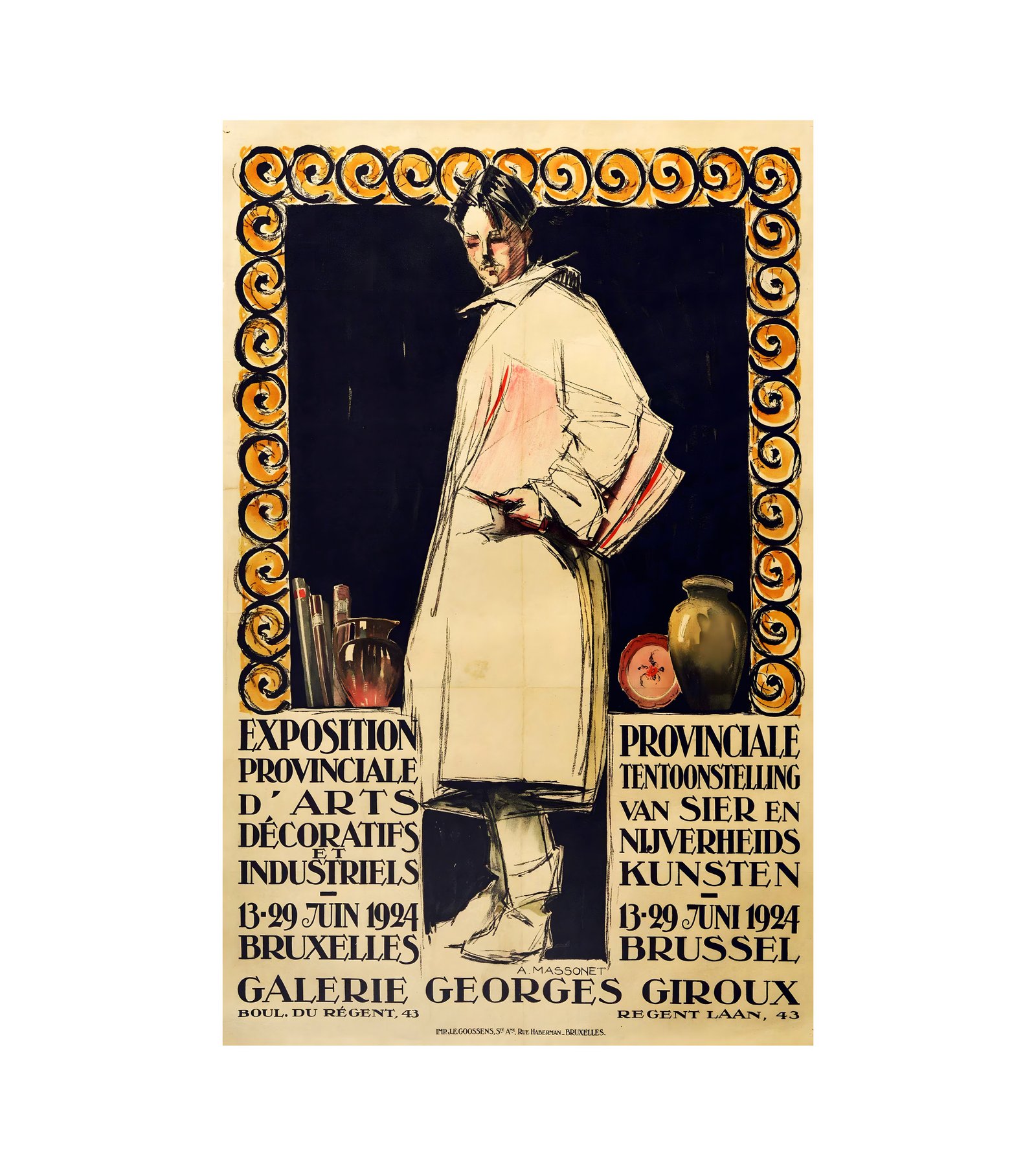 1924 Brussels, Galerie Georges Giroux, Exposition