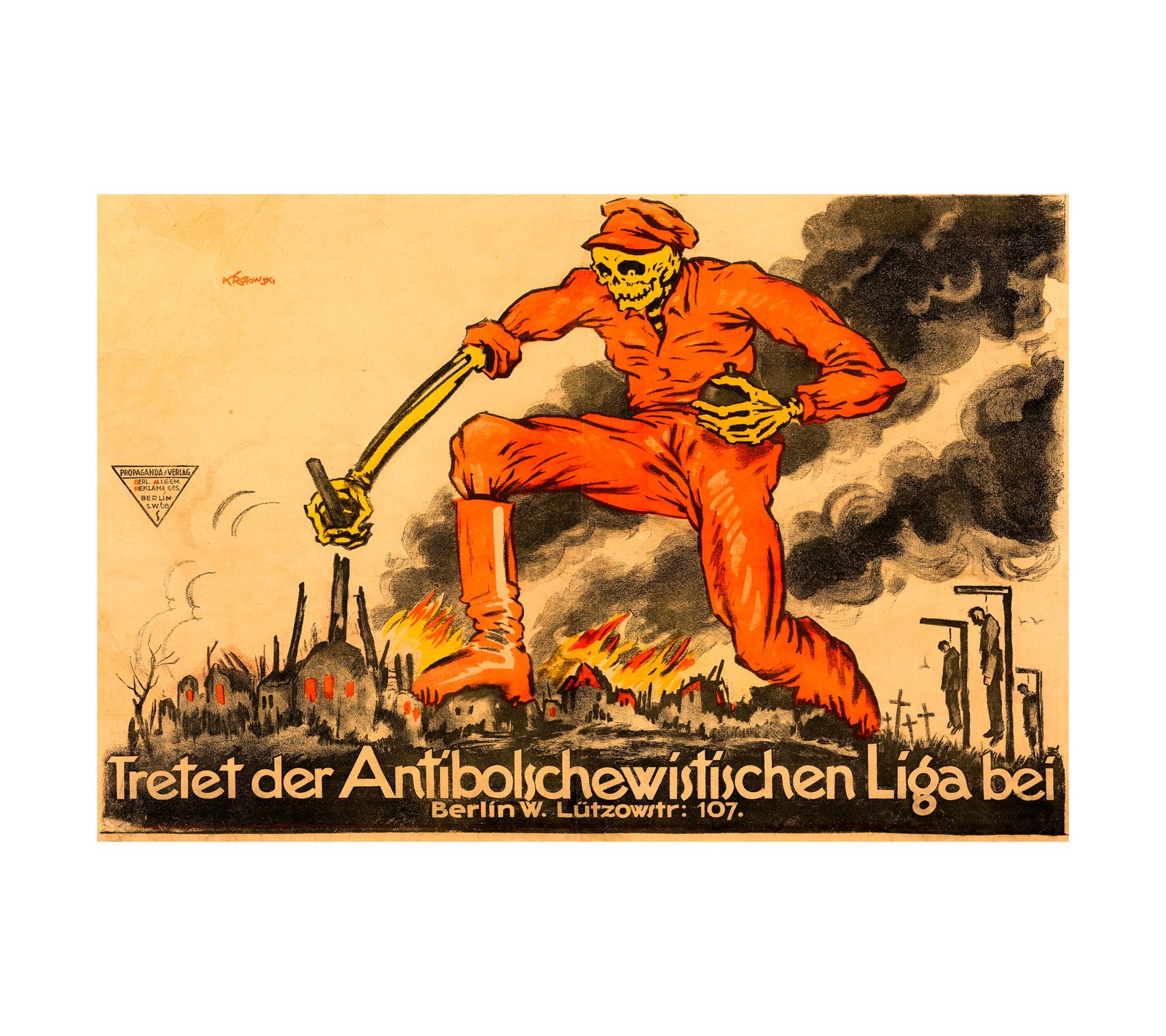 1919 World War I Propaganda German 