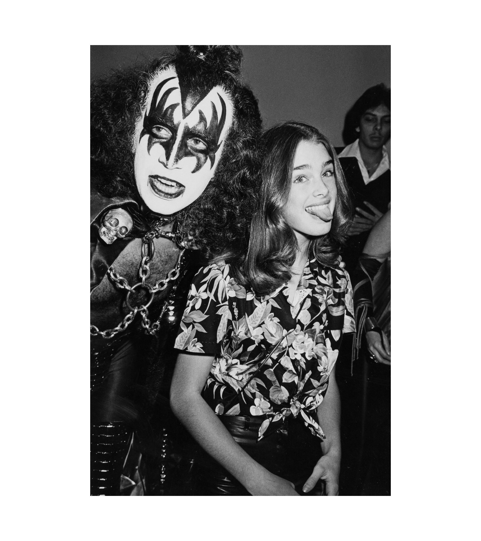 1978 Brooke Shields and Gene Simmons of KISS