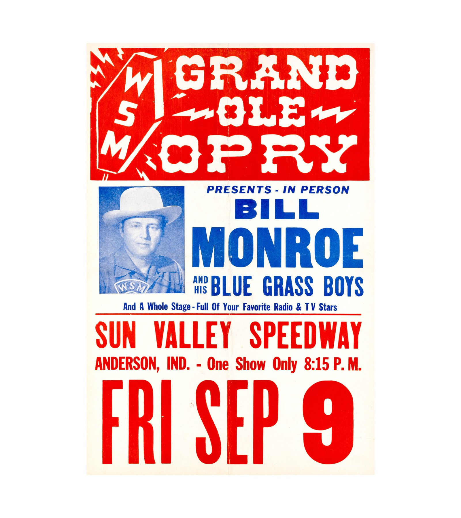 1955 Bill Monroe & His Bluegrass Boys Grand Ole Opry, Country 